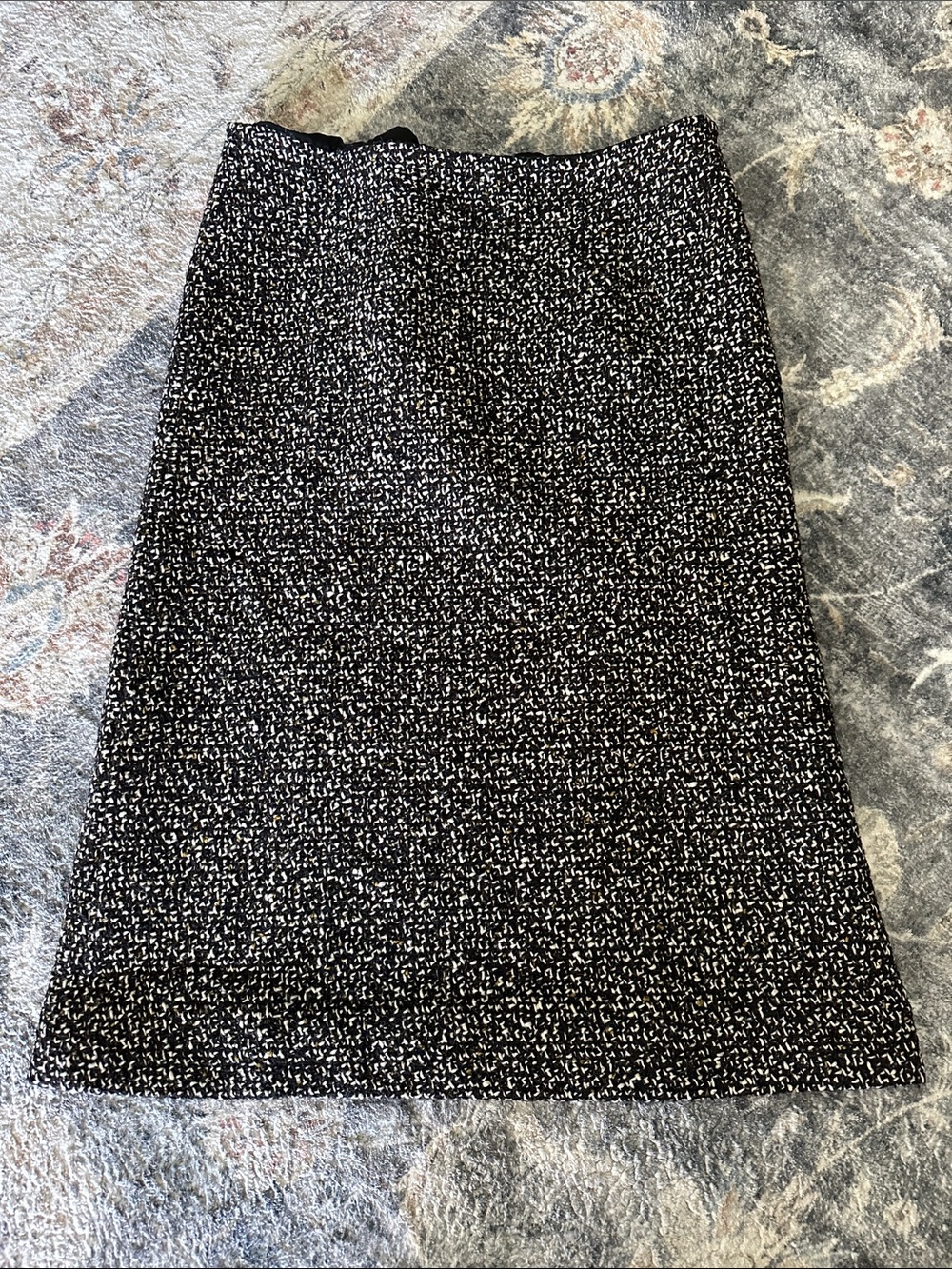 Jil Sander Tweed Wool Pencil Skirt Size 34